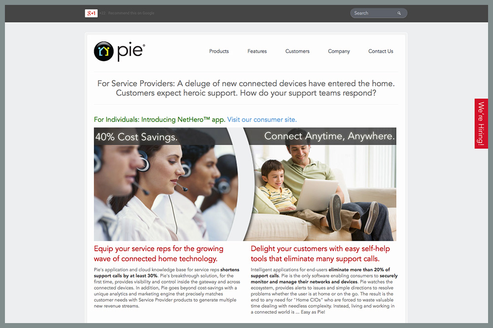 pie-website-screenshot